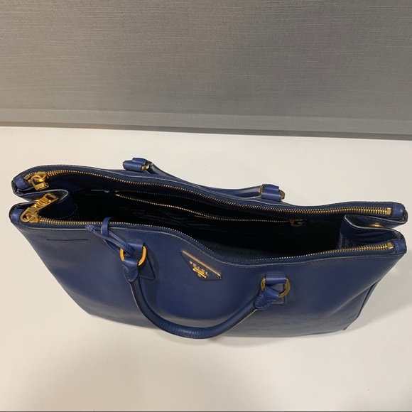 Prada Blue Saffiano Lux Tote Bag- Listing 1 - Picture 11 of 16